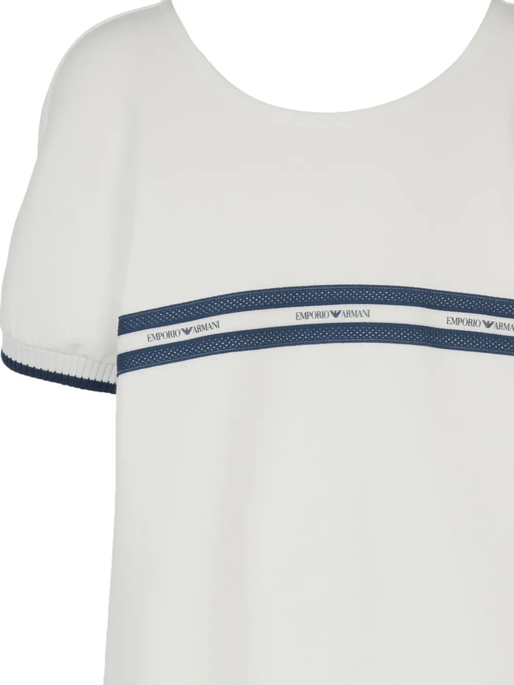 Emporio Armani Kids Jersey jurk Wit