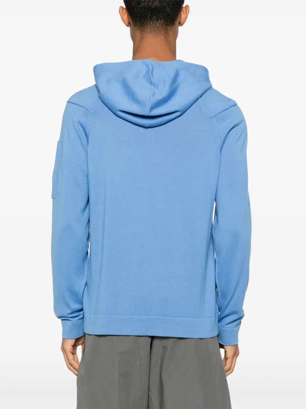 C.P. Company Hoodie met lens detail Blauw
