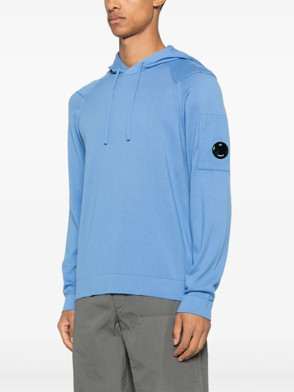 C.P. Company Hoodie met lens detail Blauw