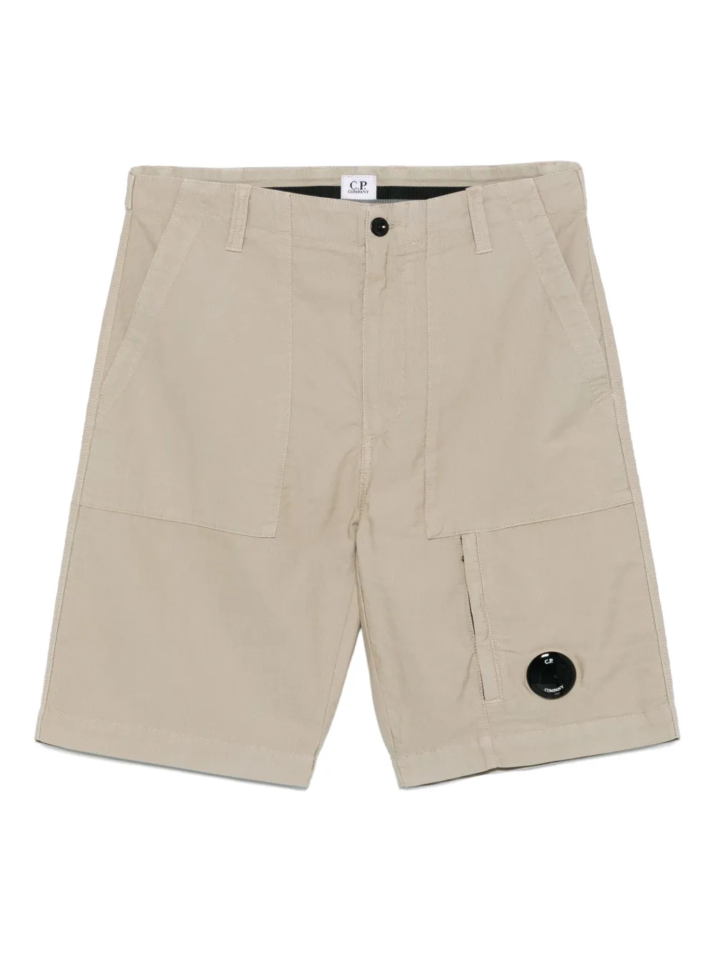 C.P. Company Lens-detail cargo shorts | Neutrals | Image 1