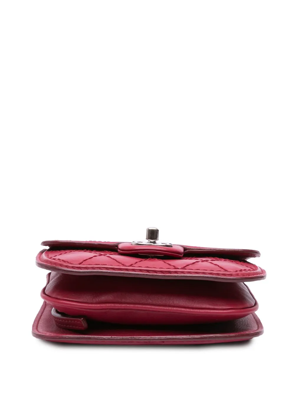 Pre-owned Chanel 2012-2013 Mini Stitched Calfskin Citizen Flap Crossbody Bag