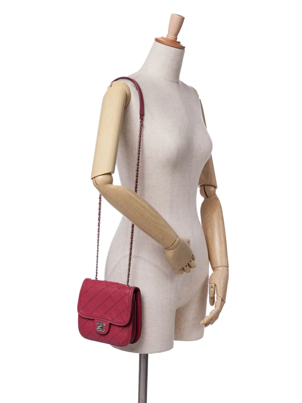CHANEL Pre-Owned 2012-2013 Mini Stitched Calfskin Citizen Flap crossbody bag | Pre-Owned | Image 2