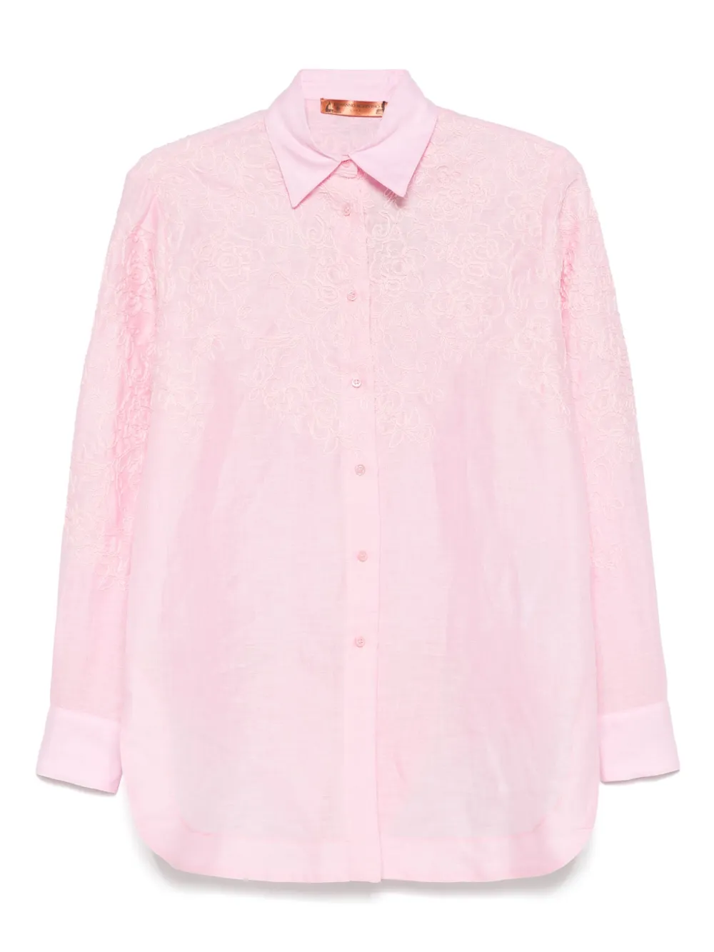 Ermanno Scervino Blouse met borduurwerk Roze