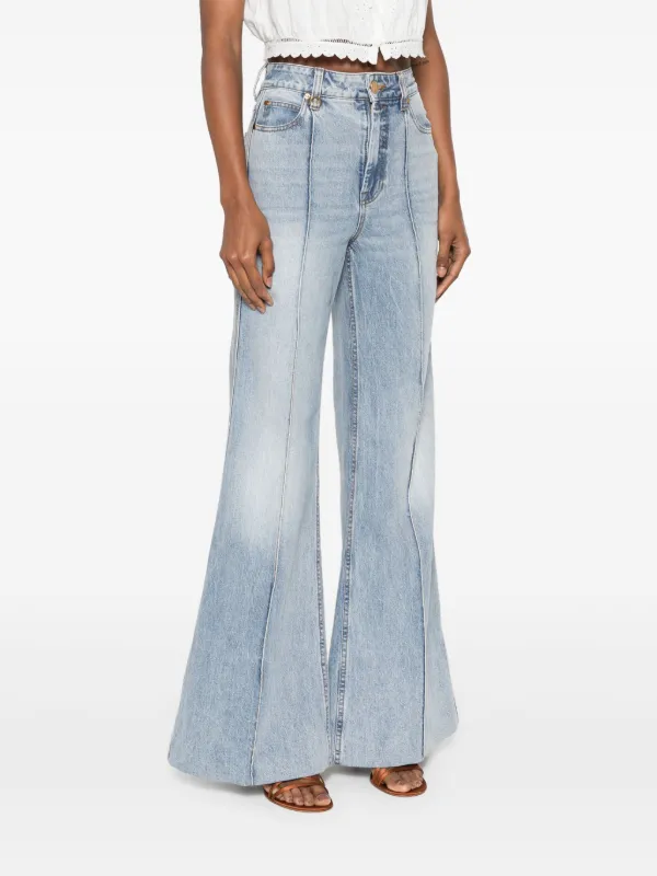【関税&送料込】Ami Wide Leg Jeans High-rise wide-leg jeans in white - Ami Paris | Mytheresa