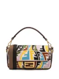 Fendi Pre-Owned 2010-2025 Sarah Coleman Zucca Embroidered Canvas Fish Eye Vertigo Baguette satchel - Brown