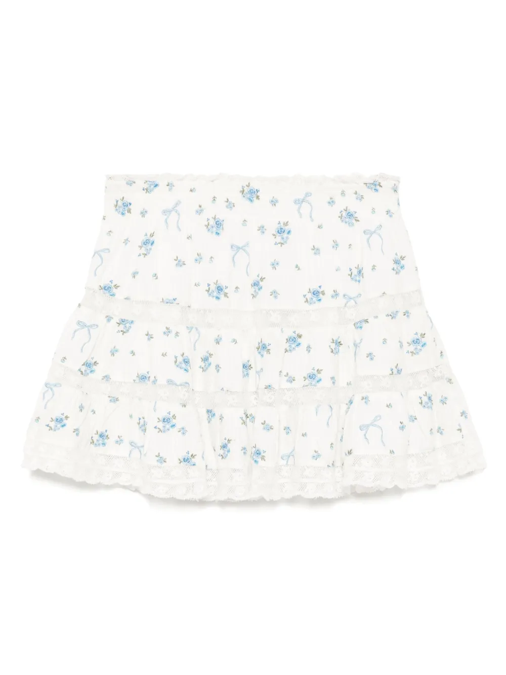 LoveShackFancy Viro skirt Wit