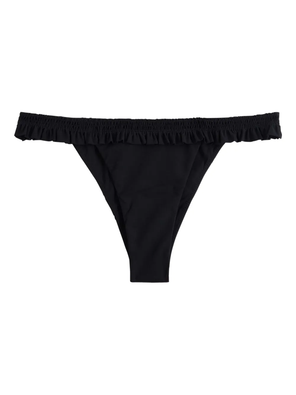 Faithfull the Brand ruffled bikini bottom - Nero