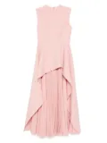 Solace London serverny-pleated dress - Pink