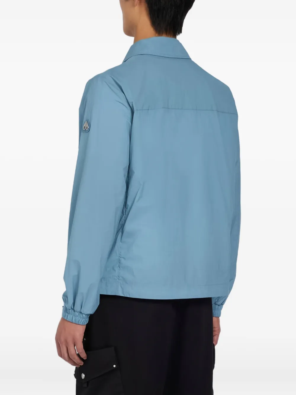 Moose Knuckles zip-front patch-pocket jacket Blauw