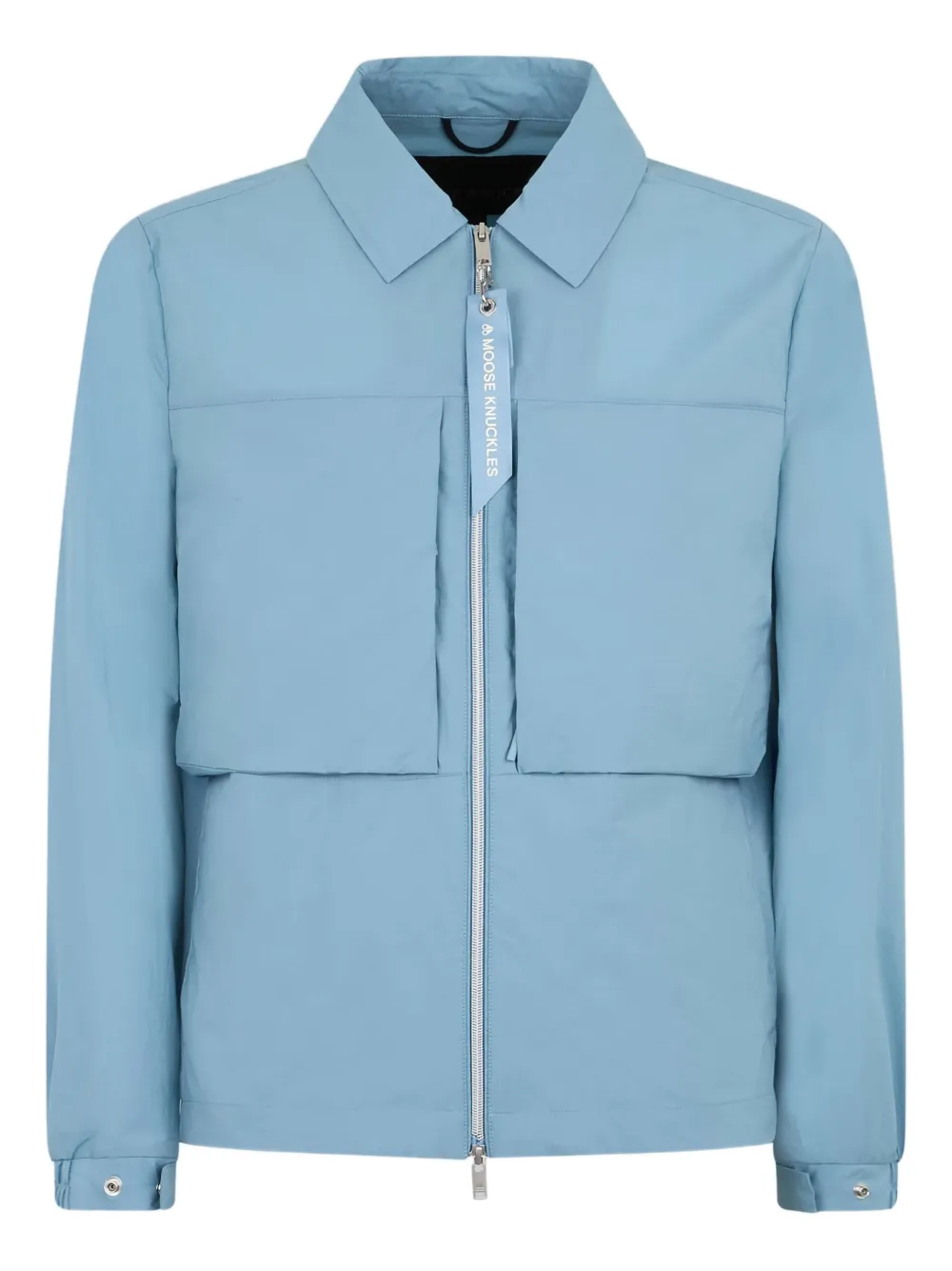 Moose Knuckles zip-front patch-pocket jacket Blauw