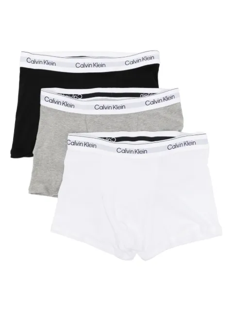 Calvin Klein logo-waistband briefs (set of three)