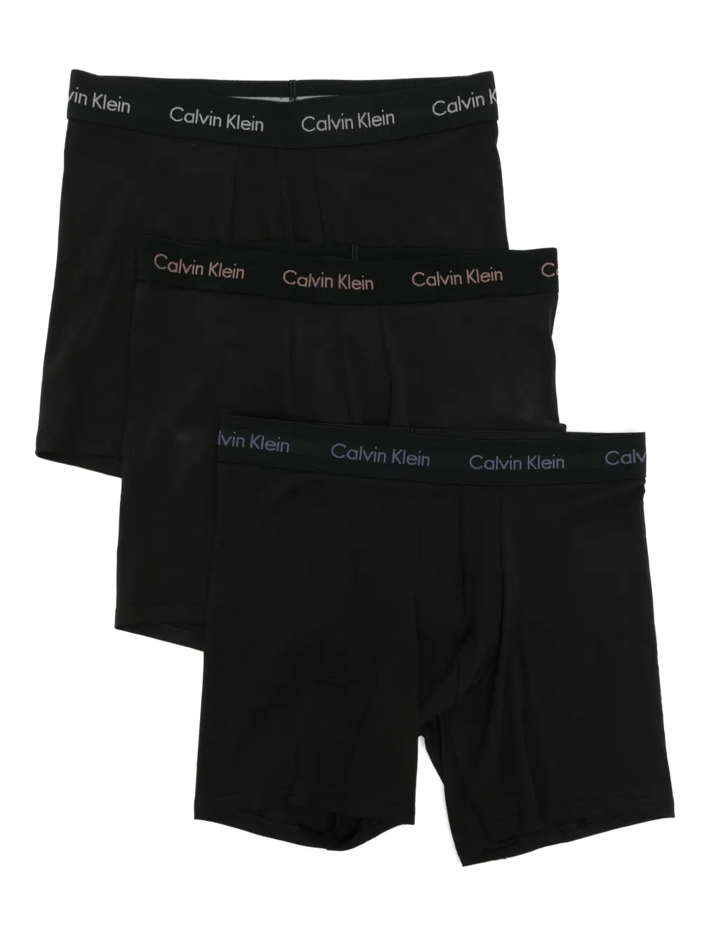 Calvin Klein logo-waistband briefs (set of three) | Black | Image 1