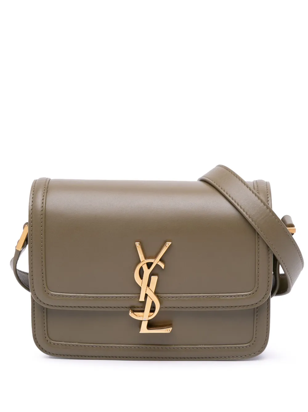 Pre-owned Saint Laurent 2021 Small Calfskin Solferino Satchel In Box Crossbody Bag