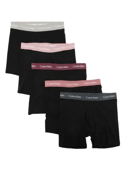 Calvin Klein logo-waistband briefs (set of five)