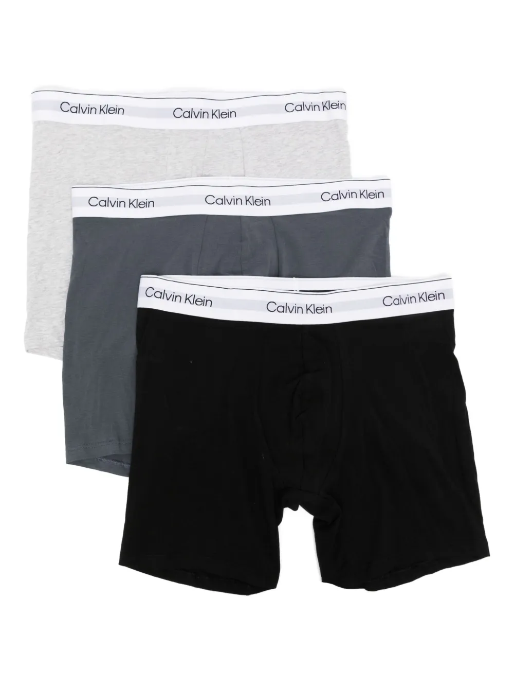 Calvin Klein logo-waistband briefs (set of three) | Black | Image 1