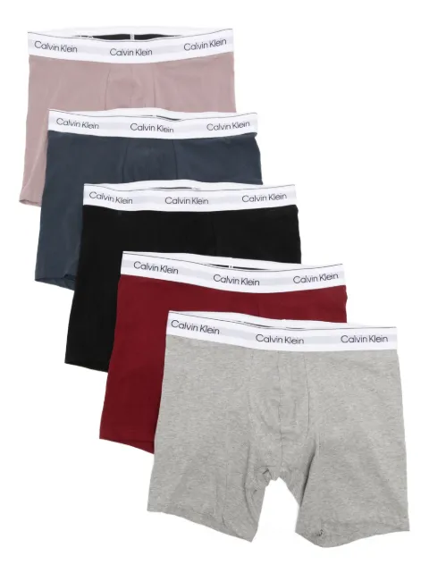 Calvin Klein logo-waistband briefs (set of five)