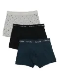 Calvin Klein logo-waistband briefs (set of three) - Grey