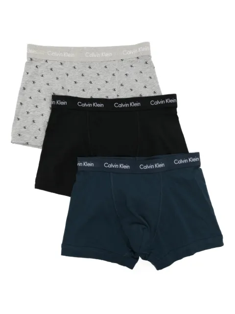 Calvin Klein logo-waistband briefs (set of three)