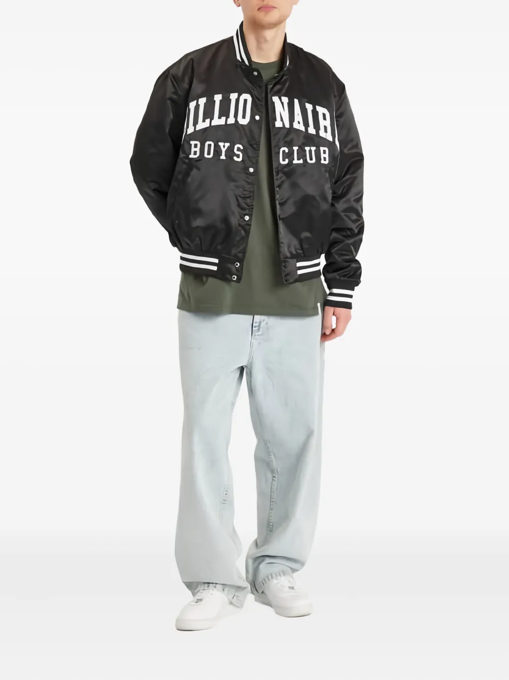 Billionaire Boys Club Satijnen jack Zwart