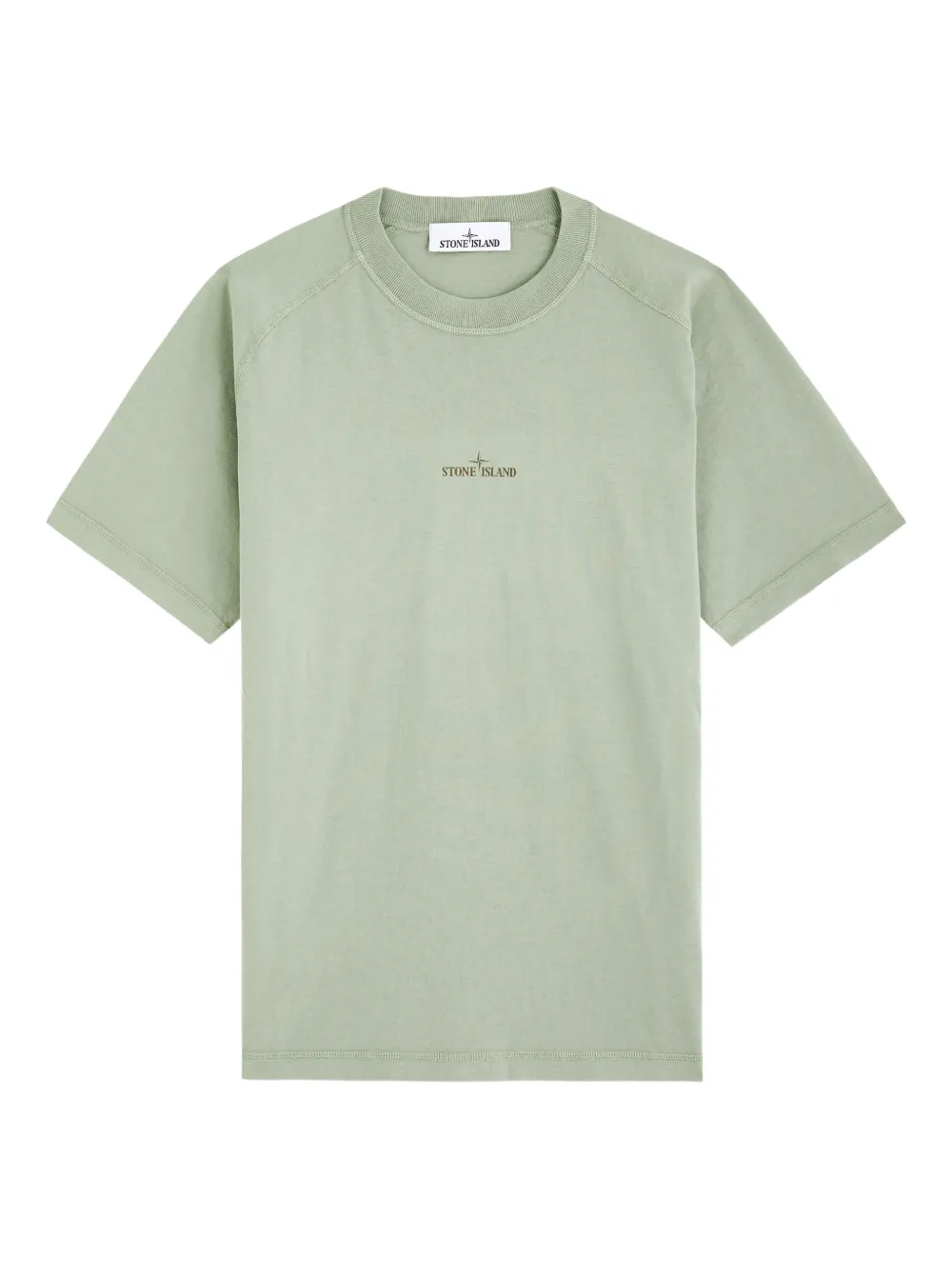 Stone Island T-shirt met logo en raglan mouwen - Groen