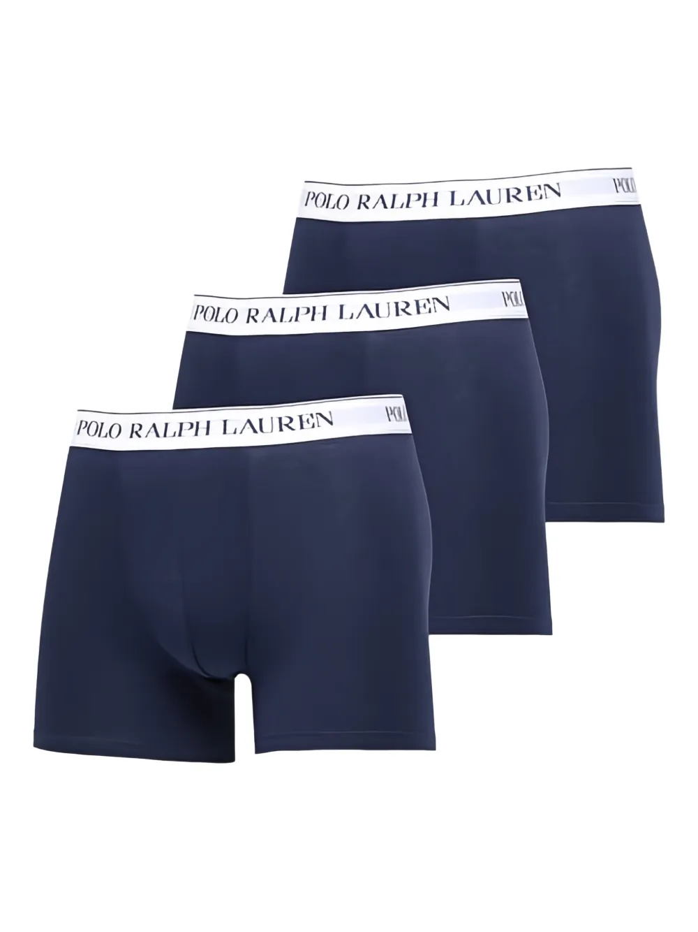 Polo Ralph Lauren logo-waistband boxers (pack of three) - ブルー Polo Ralph Lauren logo-waistband boxers (pack of three) - ブルー