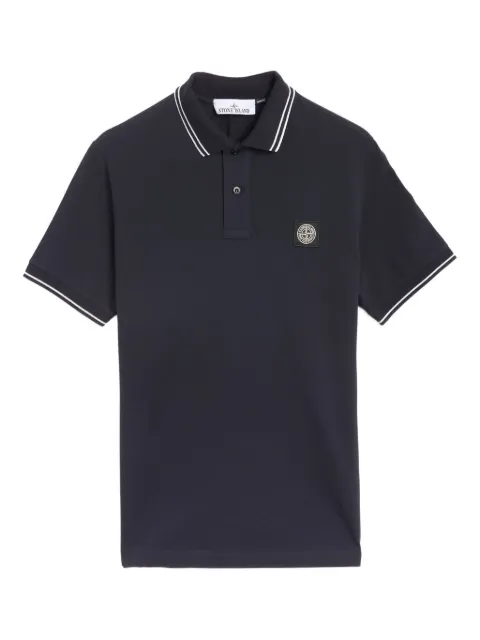 Stone Island tipped polo shirt