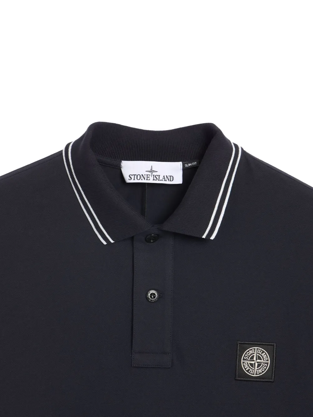Stone Island Slim Cotton Polo Shirt In Animal Print