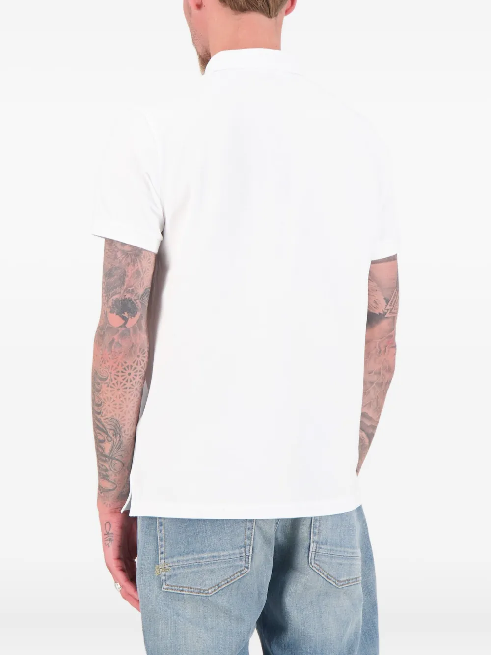 Stone Island Piqué poloshirt met korte mouwen Wit