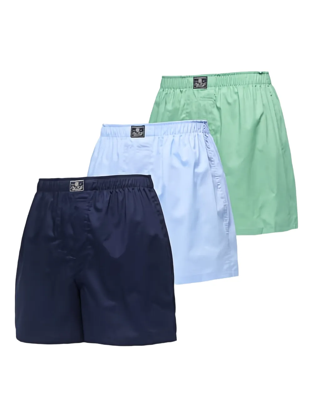 Polo Ralph Lauren logo-patch briefs (pack of three) - Blu