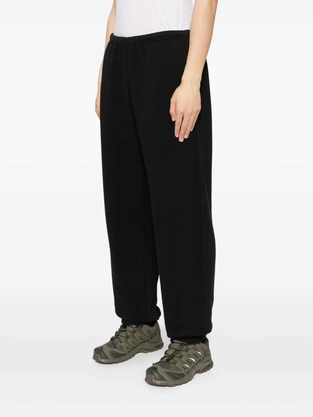 Stone Island Broek met geborduurd logo Zwart