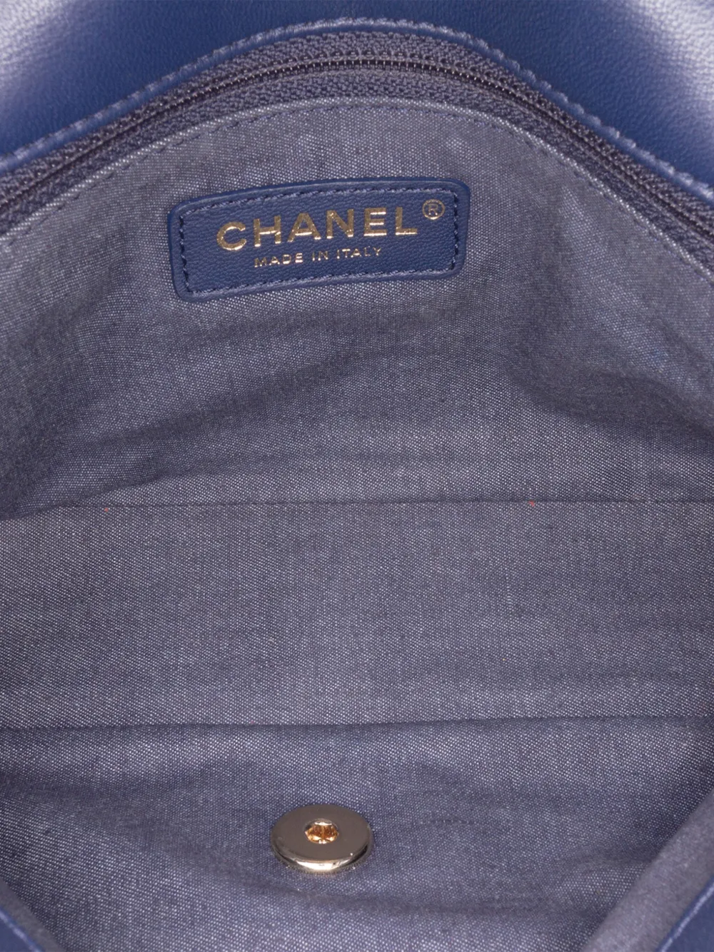 Pre-owned Chanel 2019 Small Lambskin Elegant Chain Single Flap Satchel