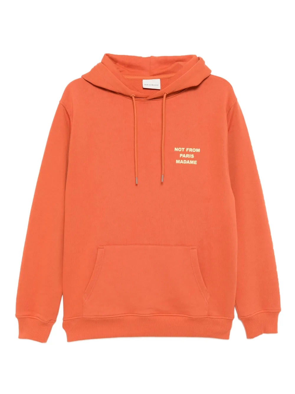 slogan-print hoodie