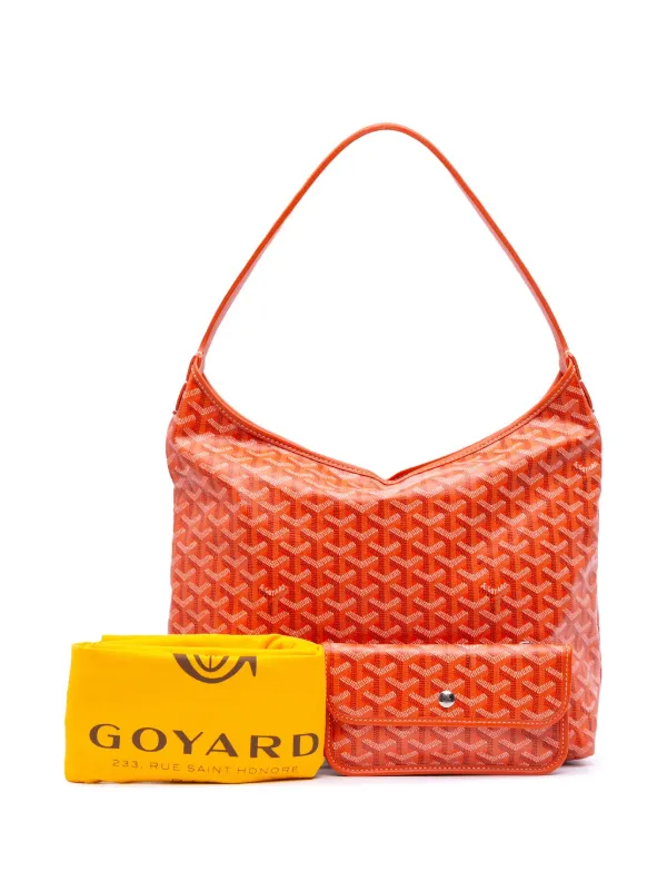 Goyard Pre-Owned 2022 Goyardine Boheme Hobo Shoulder Bag Orange