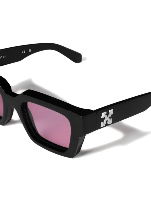off-white スクエア サングラス Off-White Eyewear スクエアフレーム サングラス | ブラック