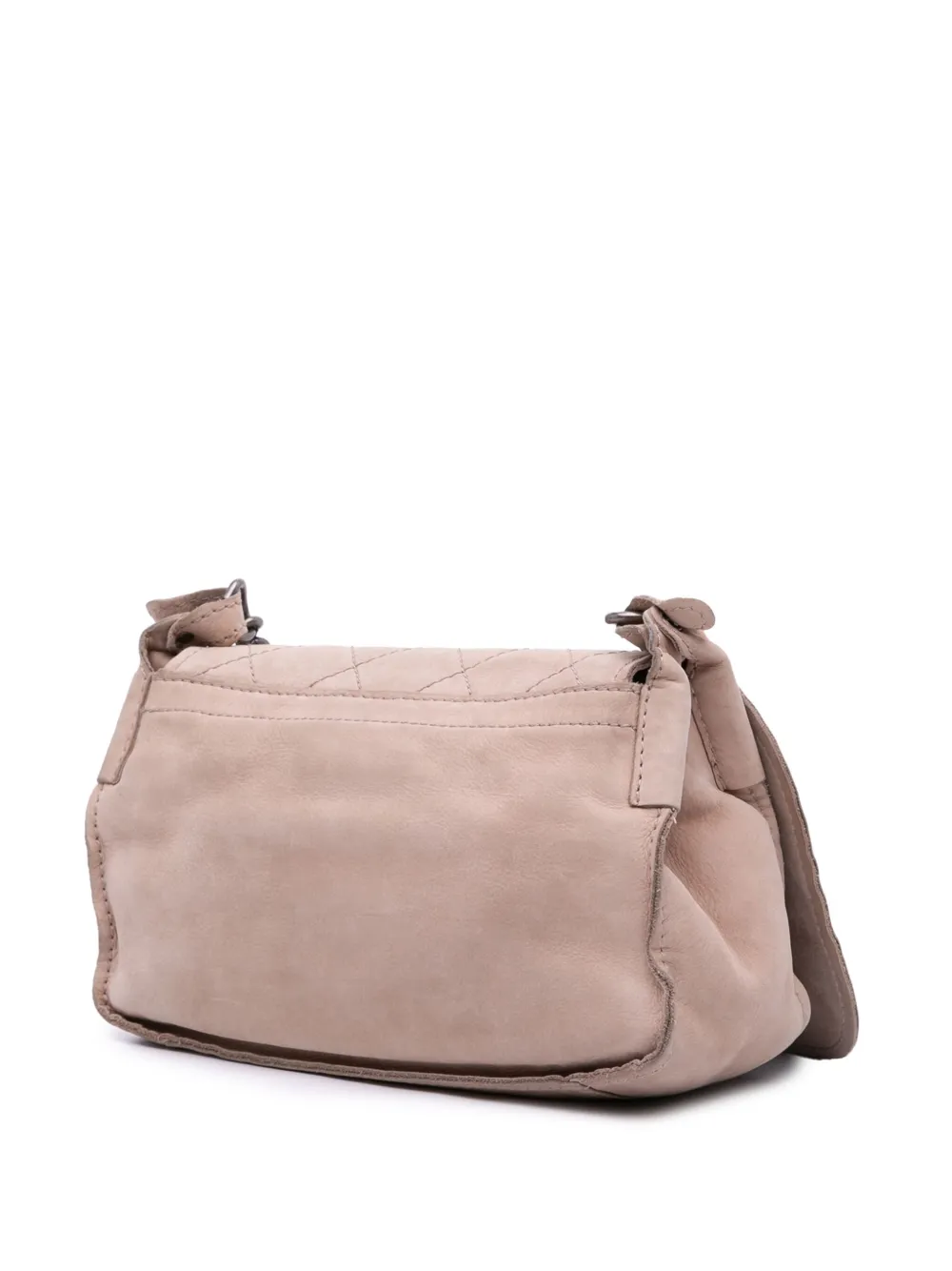 Pre-owned Chanel 2013-2014 Calfskin Stitched Highlander Messenger Bag Crossbody Bag