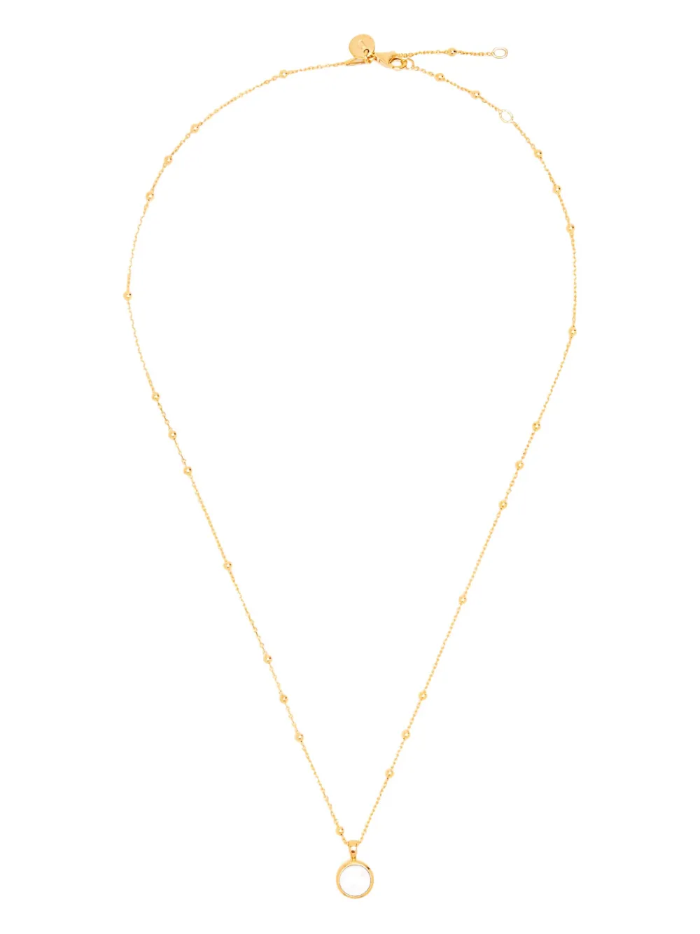 DAISY LONDON beaded pearl necklace - ゴールドトーン DAISY LONDON beaded pearl necklace - ゴールドトーン