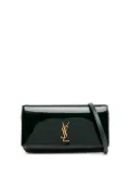 Saint Laurent mini logo phone bag - Green