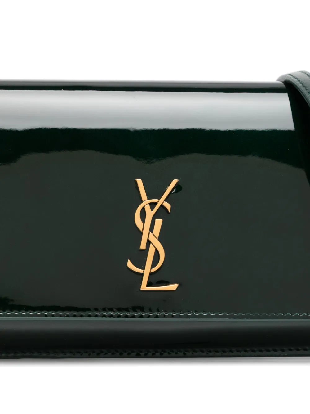 Saint Laurent mini logo phone bag Groen