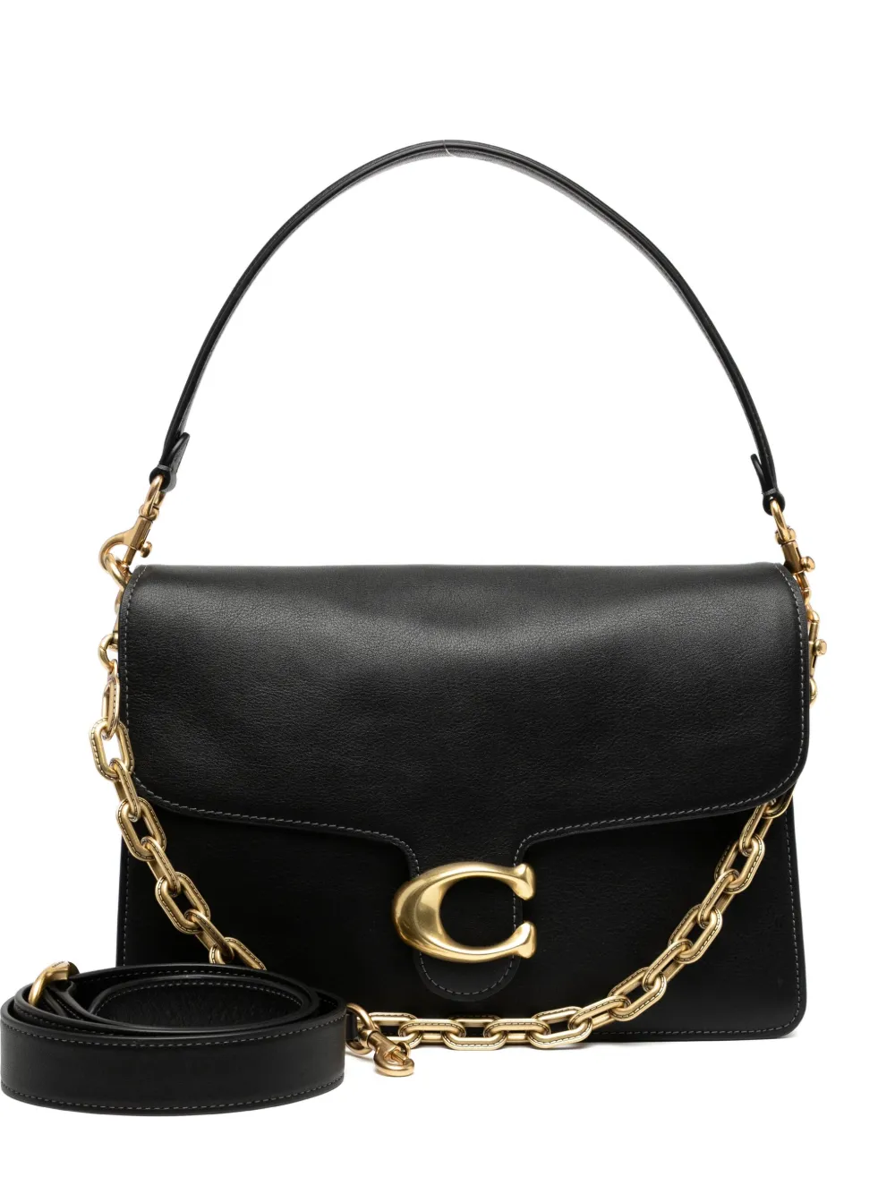 Coach Tabby 30 Soft Chain cardholder Zwart