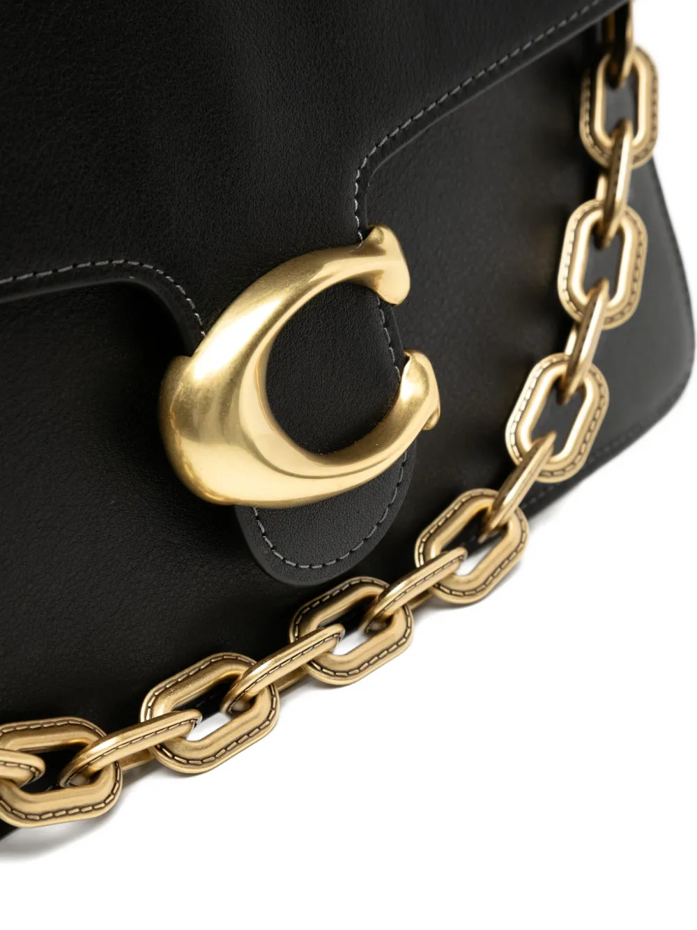 Coach Tabby 30 Soft Chain cardholder Zwart