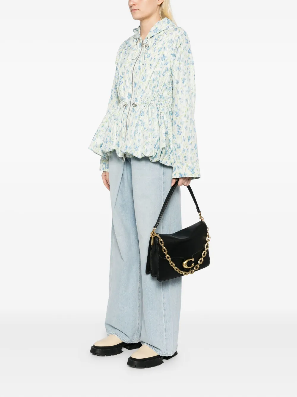 Coach Tabby 30 Soft Chain cardholder Zwart