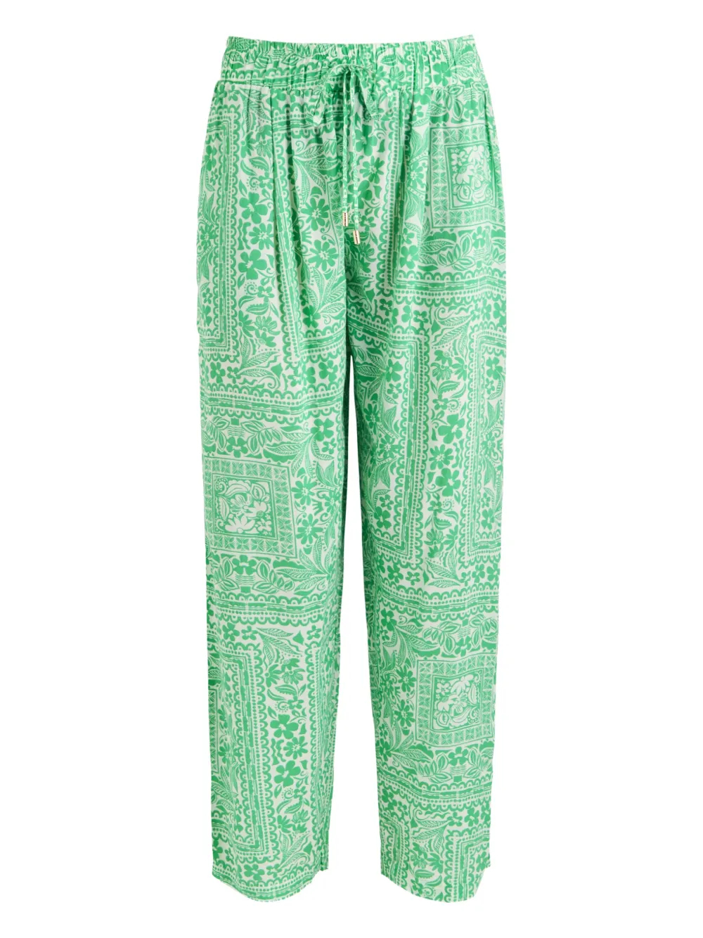 Melissa Odabash Jude floral-detail trousers - Groen