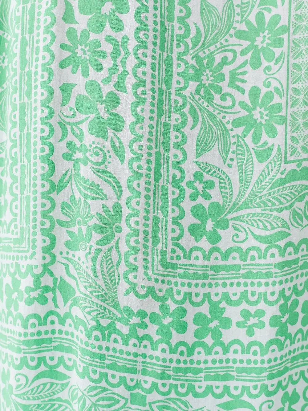 Melissa Odabash Womens Medina Millie Abstract-pattern Woven Shirt Xs In Green