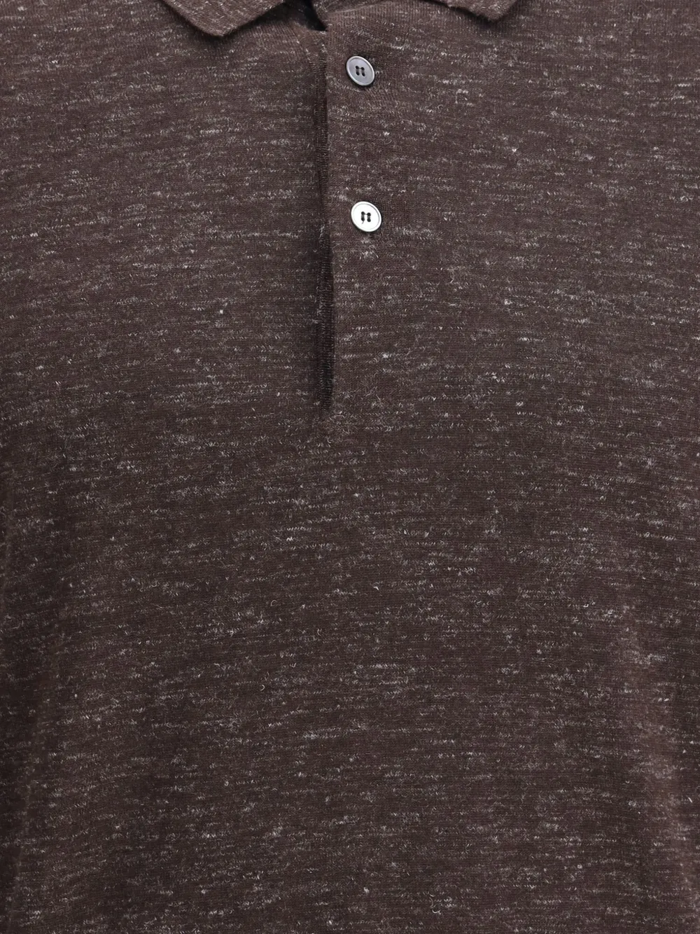 Zegna Poloshirt met lange mouwen Bruin