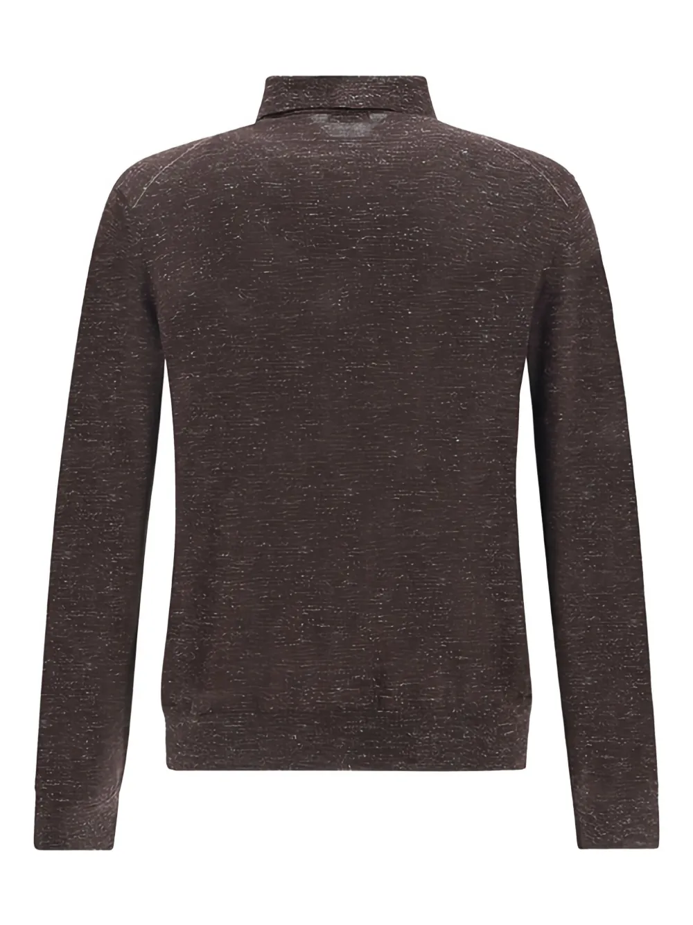 Zegna long-sleeve polo shirt - Bruin