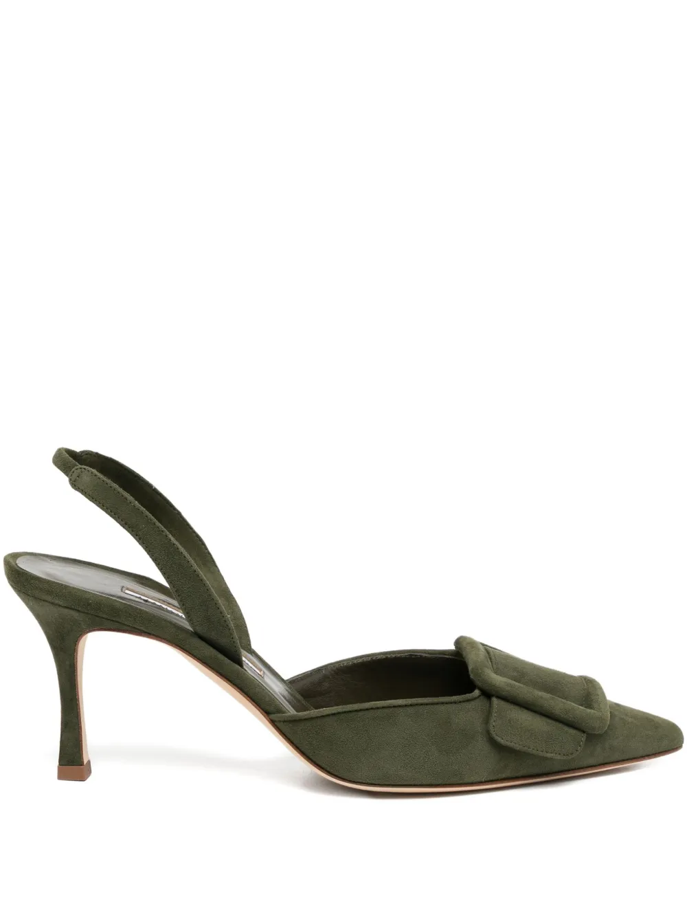 Manolo Blahnik 70mm Maysli heeled pumps Green