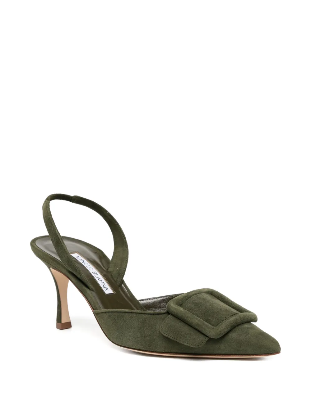 Manolo Blahnik 70mm Maysli heeled pumps Green