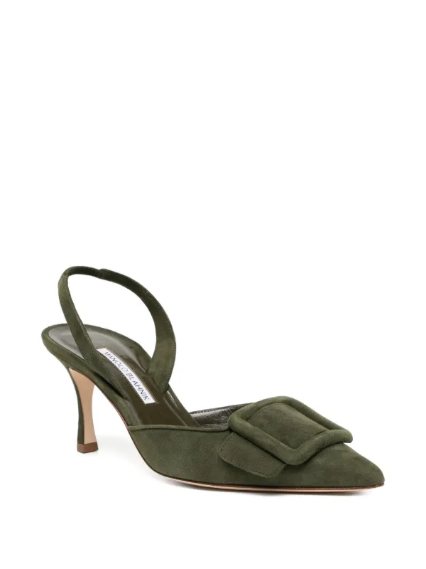 Manolo Blahnik Maysli 70mm パンプス | グリーン | FARFETCH JP
