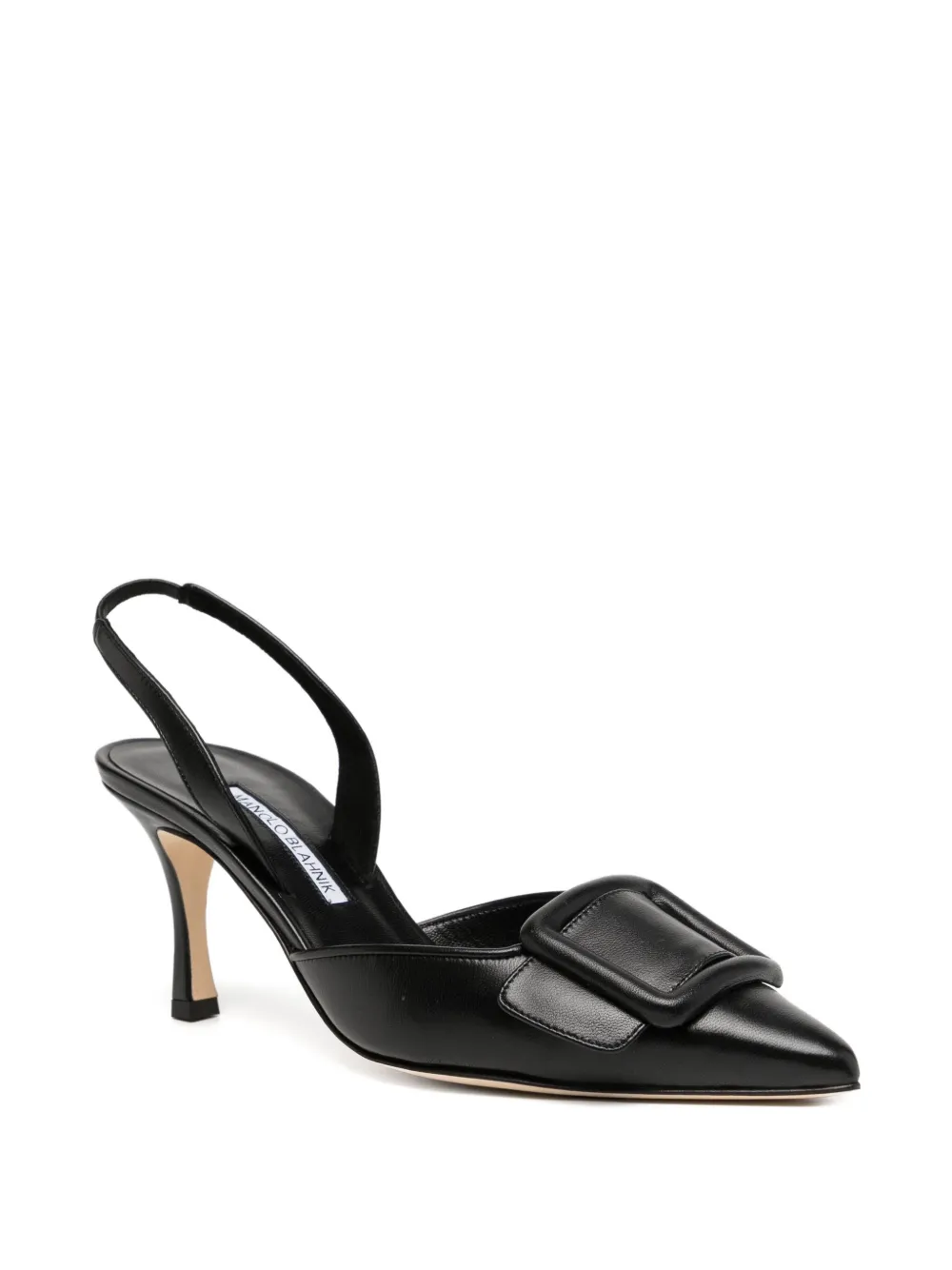 Manolo Blahnik 70mm Maysli heeled pumps Zwart