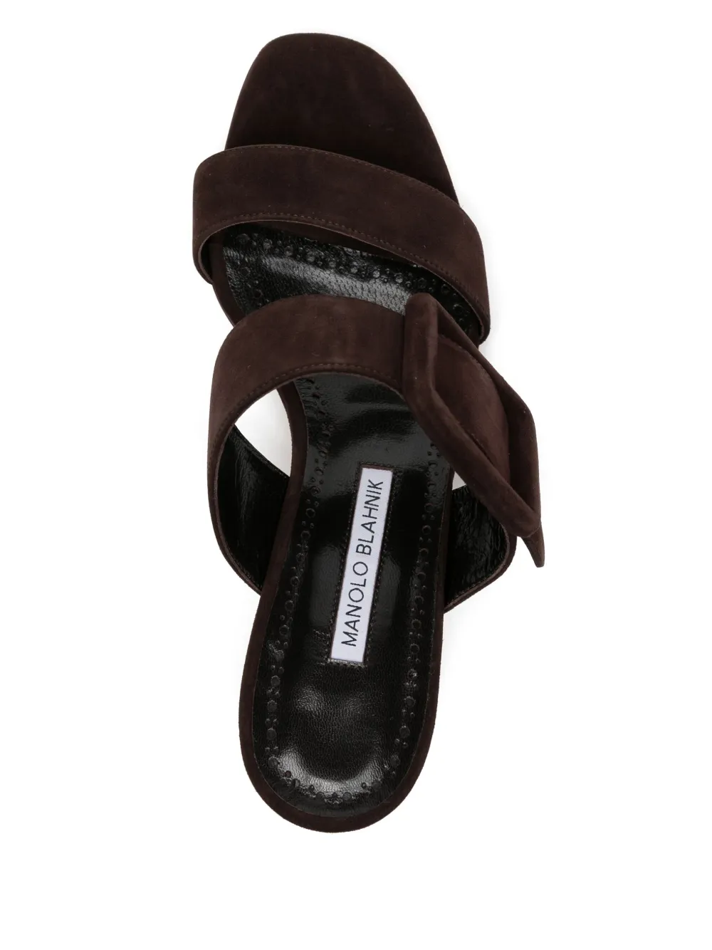 Manolo Blahnik 50mm Titubanew sandals Brown